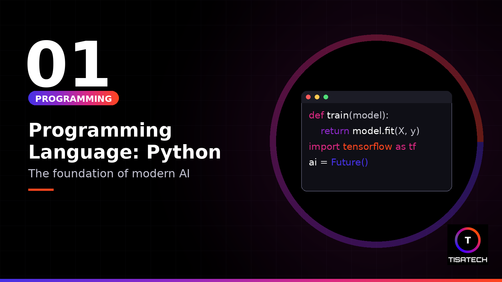 Python programming for AI and machine learning course fundamentals