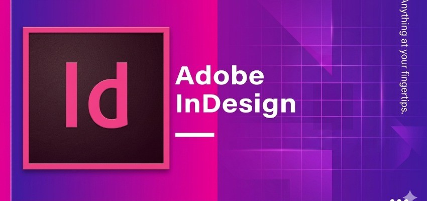 Adobe InDesign logo for page layout and publishing course at TISA Tech Jaipur