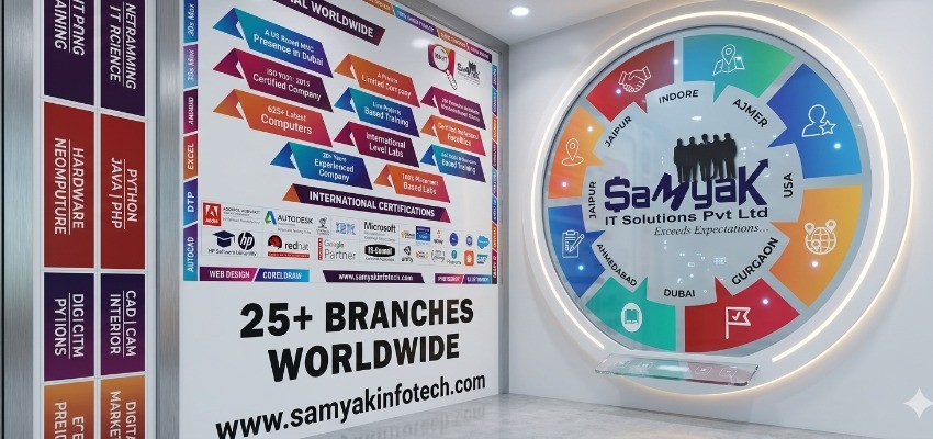 Samyak IT Solutions training institute with global branches and certifications