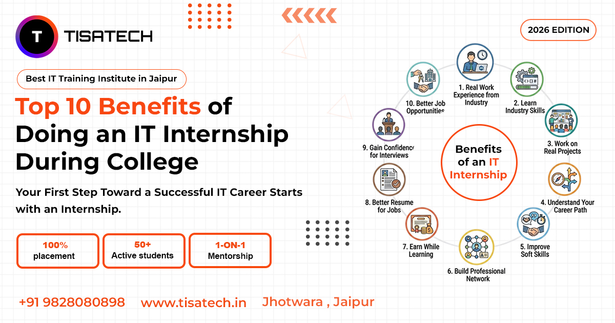 Top 10 benefits of doing an IT internship during college at TISA-TECH IT Training Institute