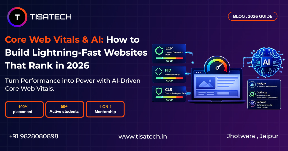 Core Web Vitals and AI guide for building fast websites in 2026 by TISATECH Jaipur