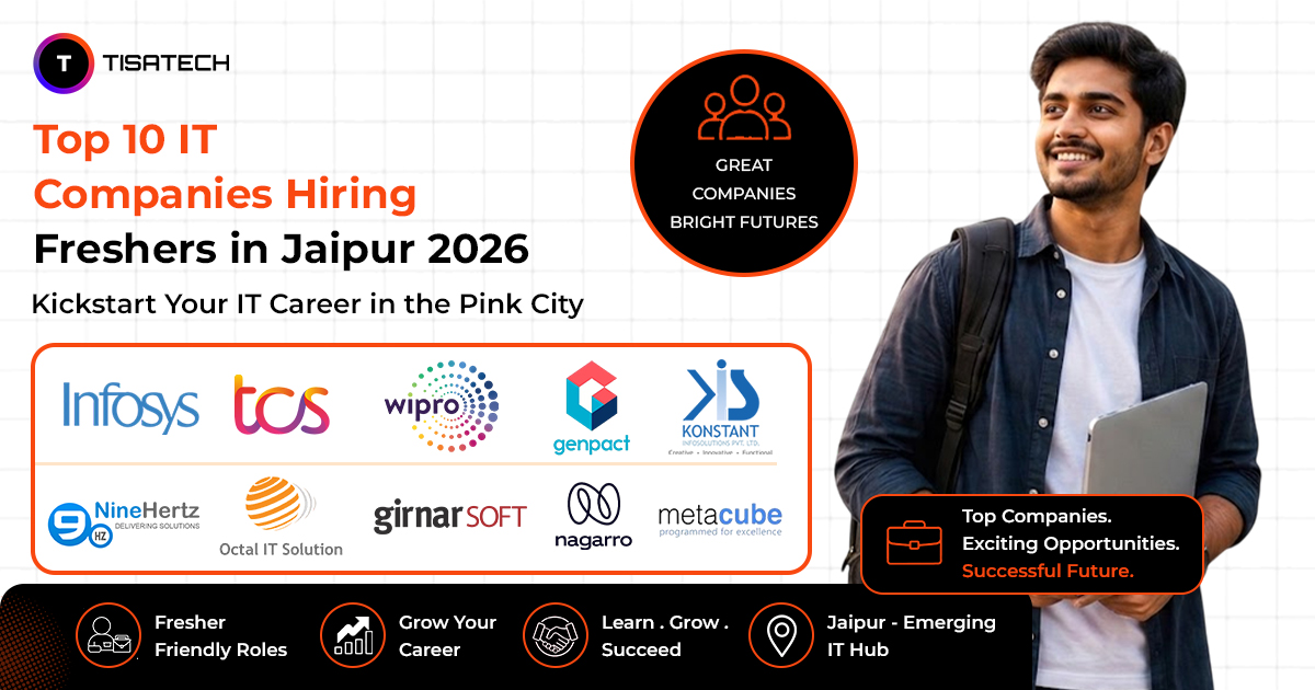 Top 10 IT companies hiring freshers in Jaipur 2026