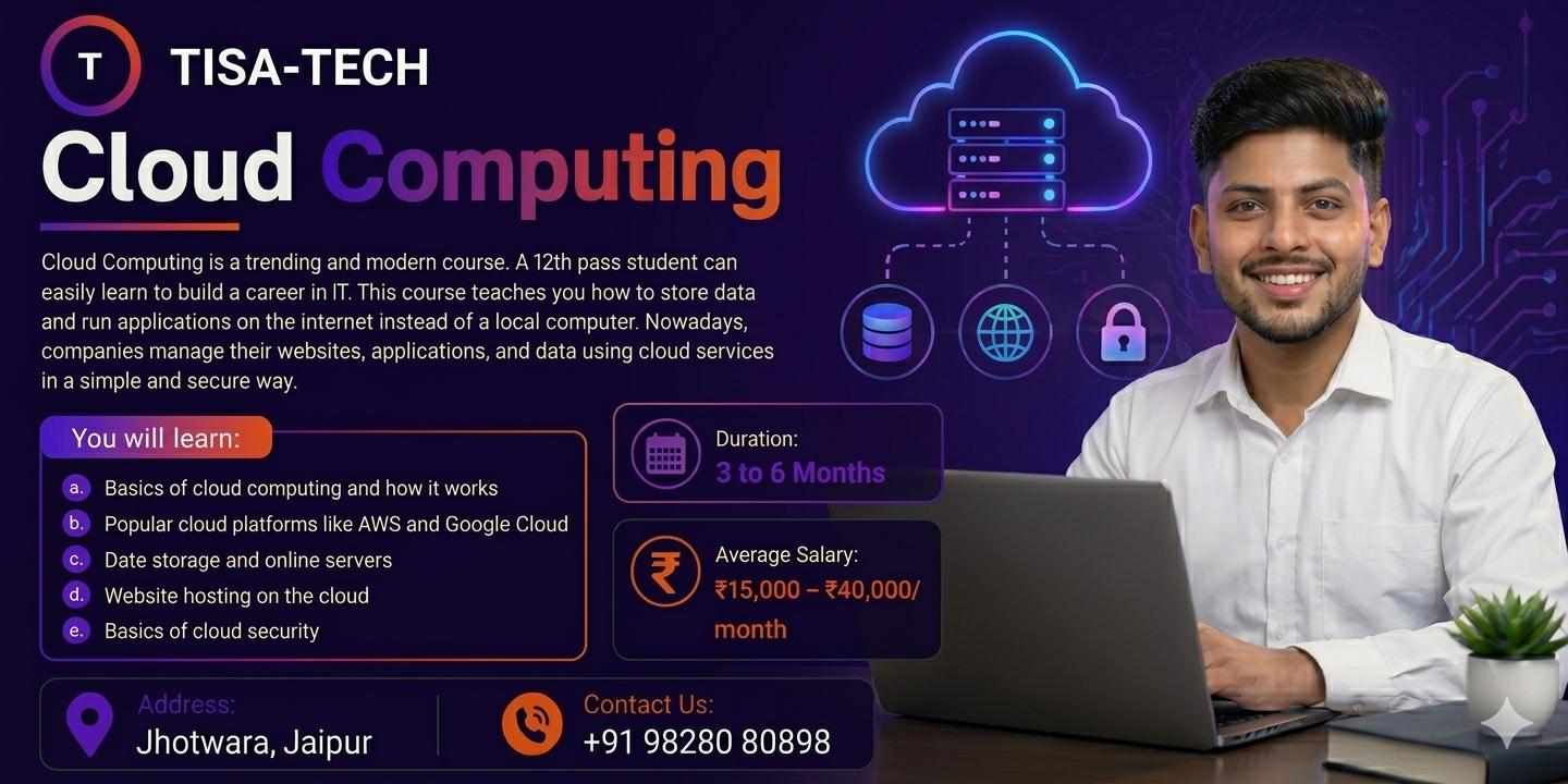 Cloud computing training course for students learning AWS, Google Cloud, and data storage