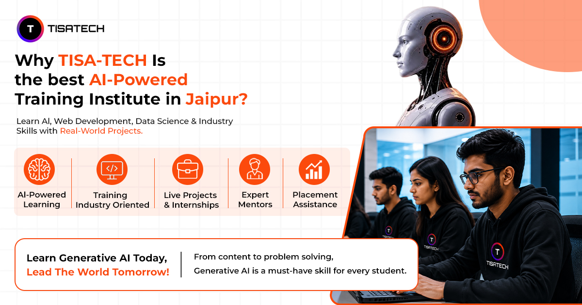 AI-powered training institute in Jaipur offering courses in AI, web development, and data science with real-world projects and placement support.