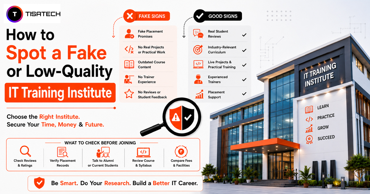 How to identify a fake or low-quality IT training institute before joining