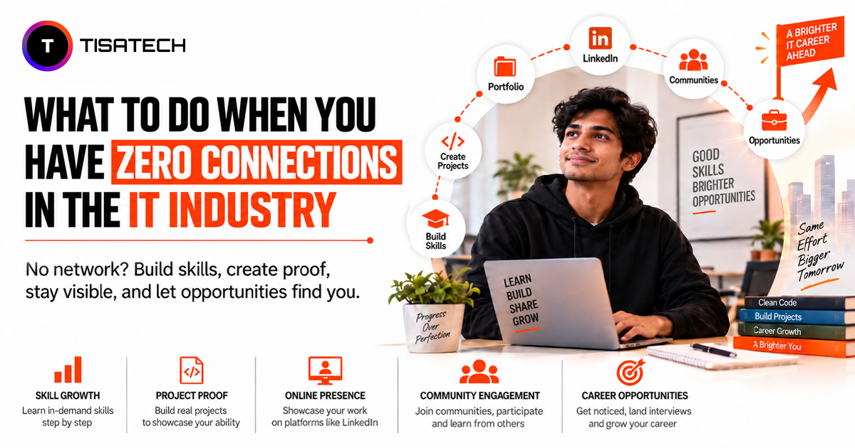 IT student building professional connections and career opportunities through LinkedIn, projects and tech communities