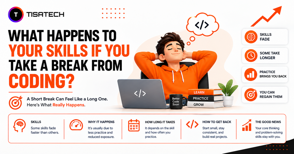 What happens to your coding skills when you take a break from coding and how to regain them through regular practice