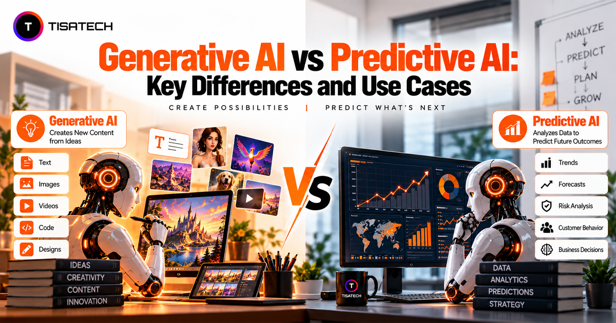 Generative AI vs Predictive AI: key differences, use cases, and applications